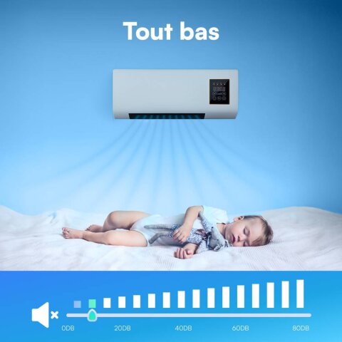 Coolzy climatiseur portable silencieux pour chambre et sommeil confortable